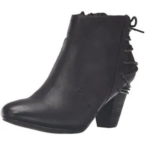 Milla Womens Faux Leather Heels Ankle Boots