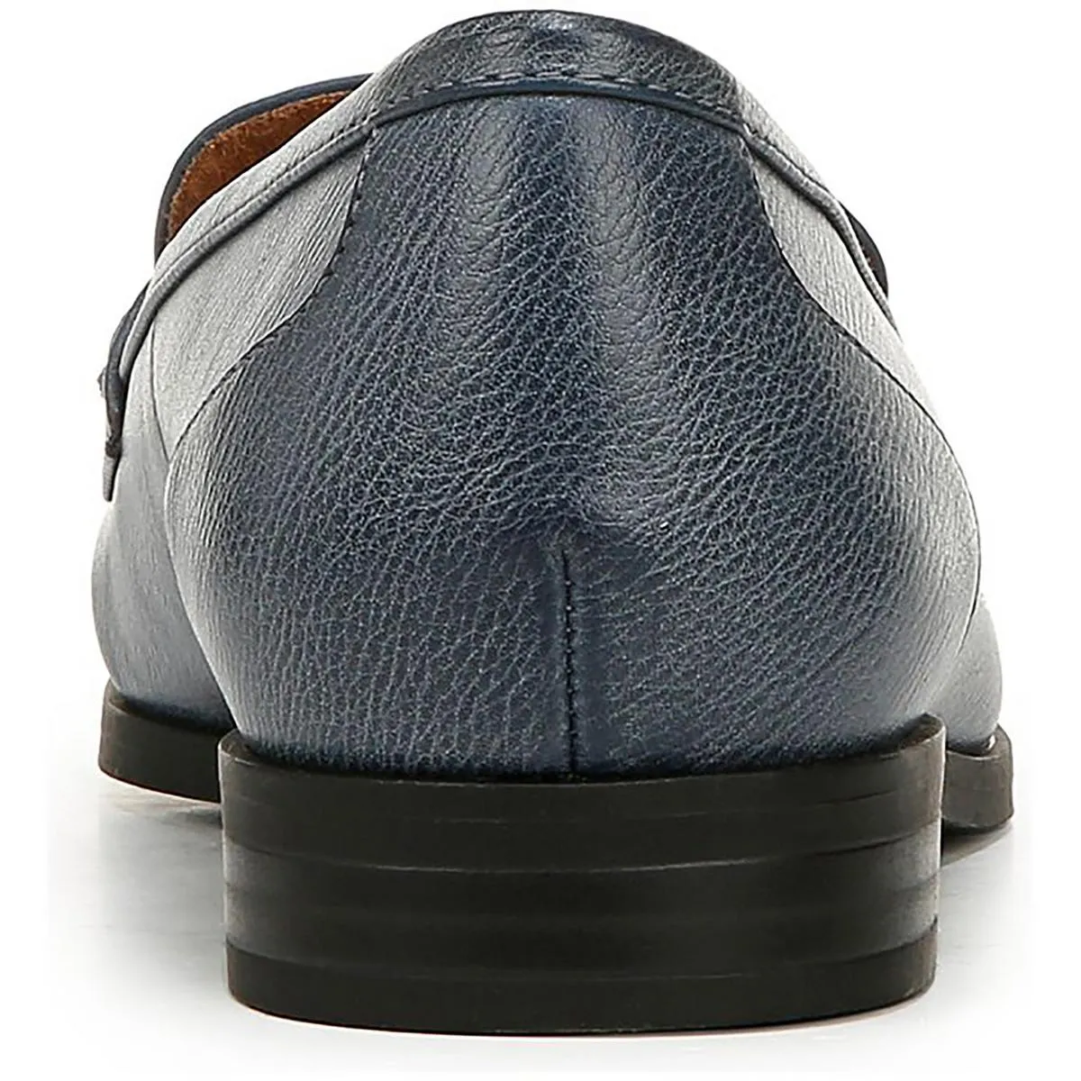Milo-Stud Womens Faux Leather Block Heel Loafers