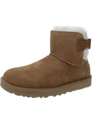 Mini Bailey Womens Suede Faux Fur Lined Winter & Snow Boots
