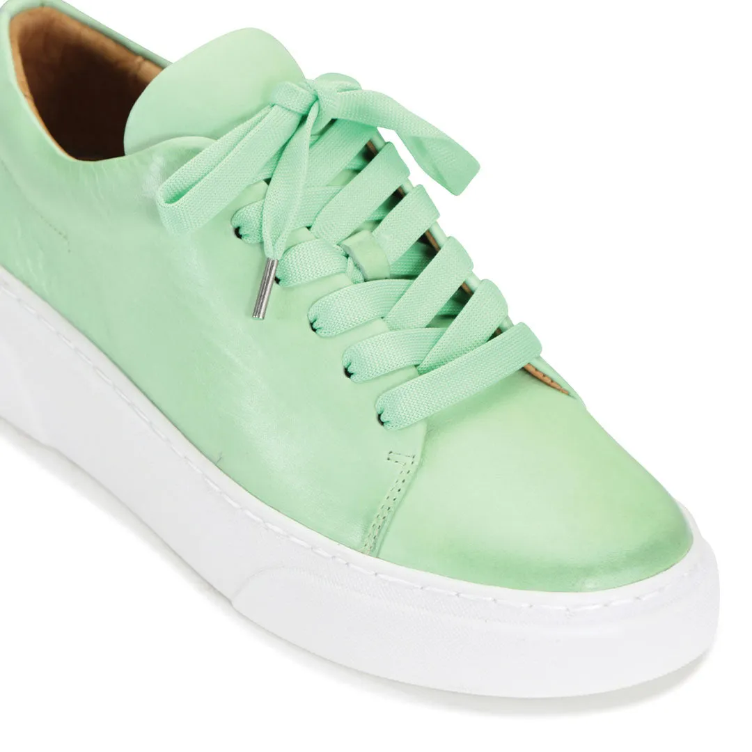 MINIMAL LEATHER ZIPPER SNEAKER