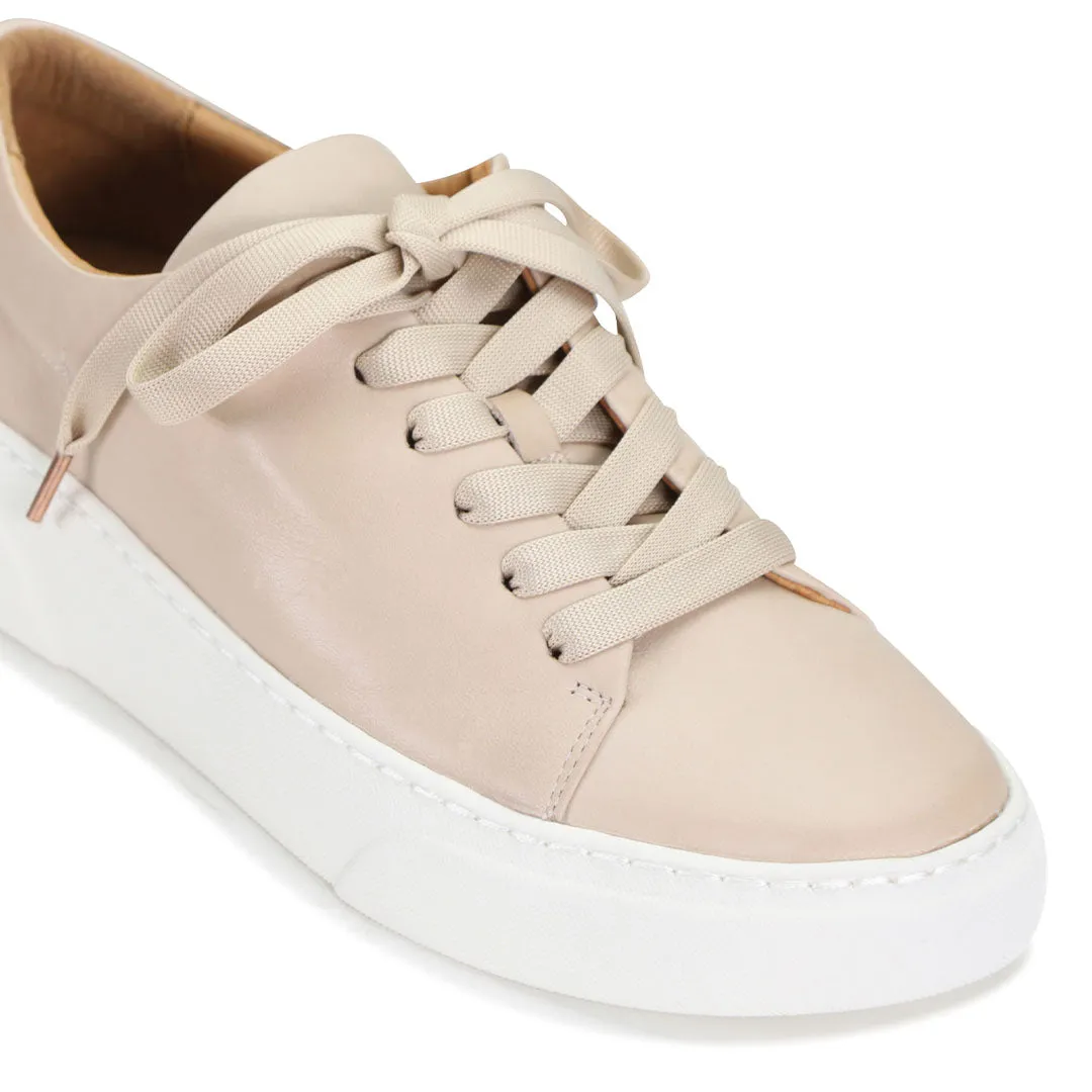 MINIMAL LEATHER ZIPPER SNEAKER