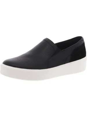 MIRABEL Womens Leather Platform Slip-On Sneakers