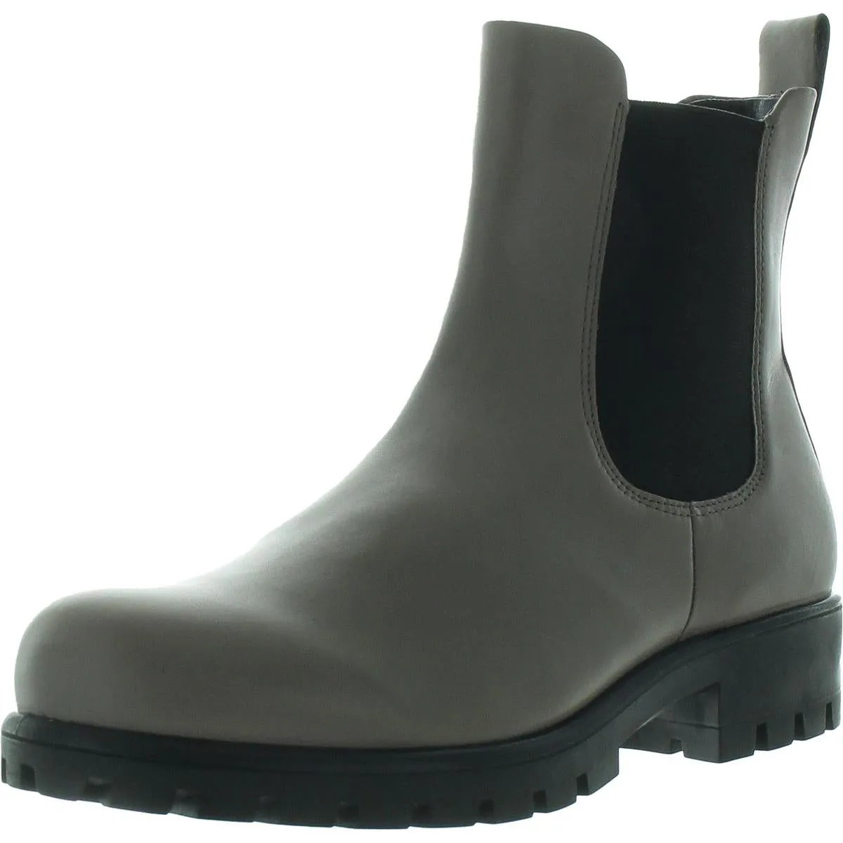 Modtray Womens Leather Lugged Sole Chelsea Boots
