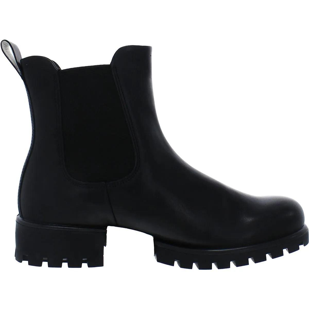 Modtray Womens Leather Lugged Sole Chelsea Boots