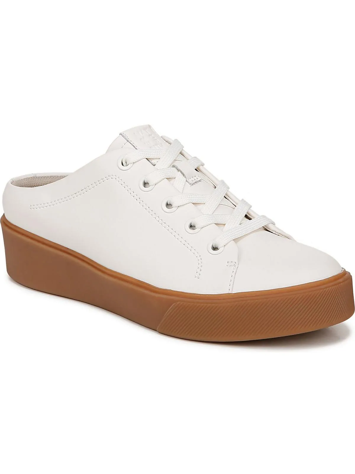 Morrison Mule Womens Leather Lace-Up Slip-On Sneakers