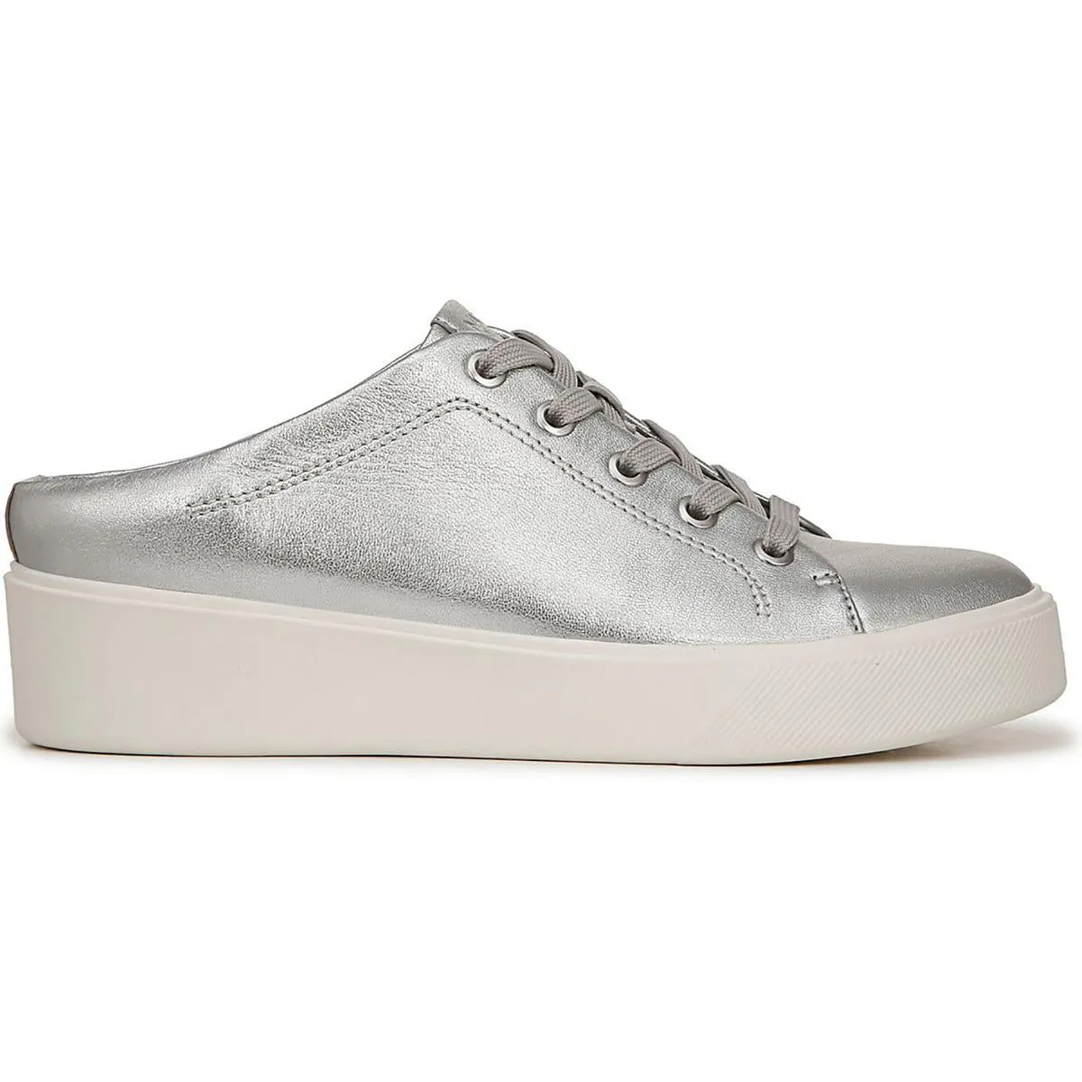Morrison Mule Womens Leather Lace-Up Slip-On Sneakers