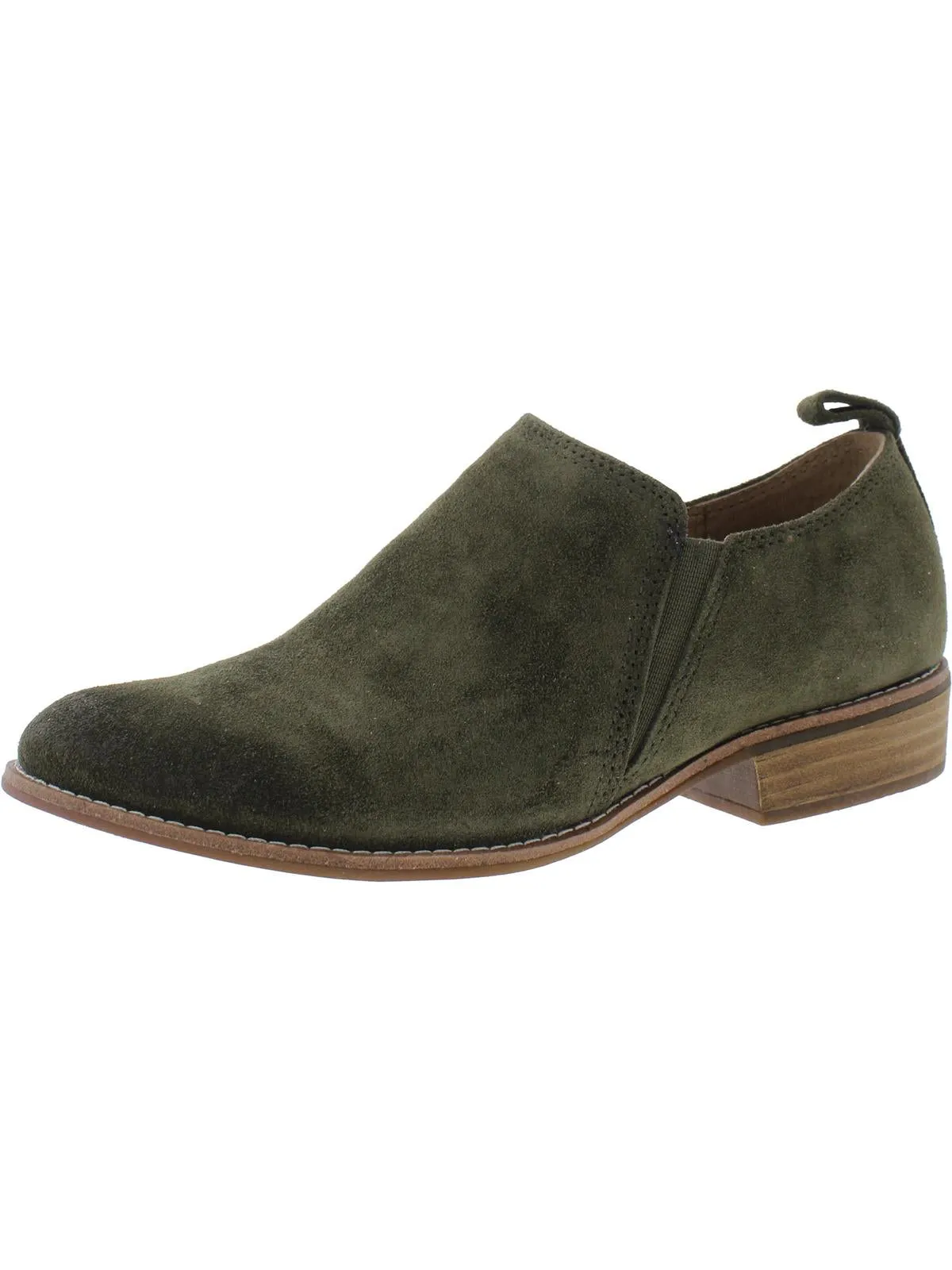NAISBURY Womens Leather Slip On Shooties