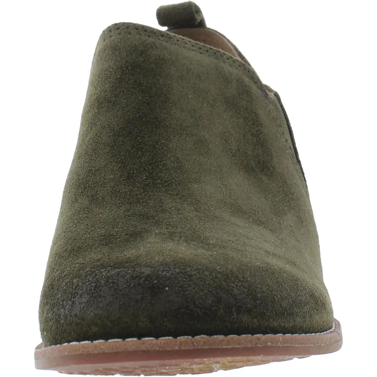 NAISBURY Womens Leather Slip On Shooties
