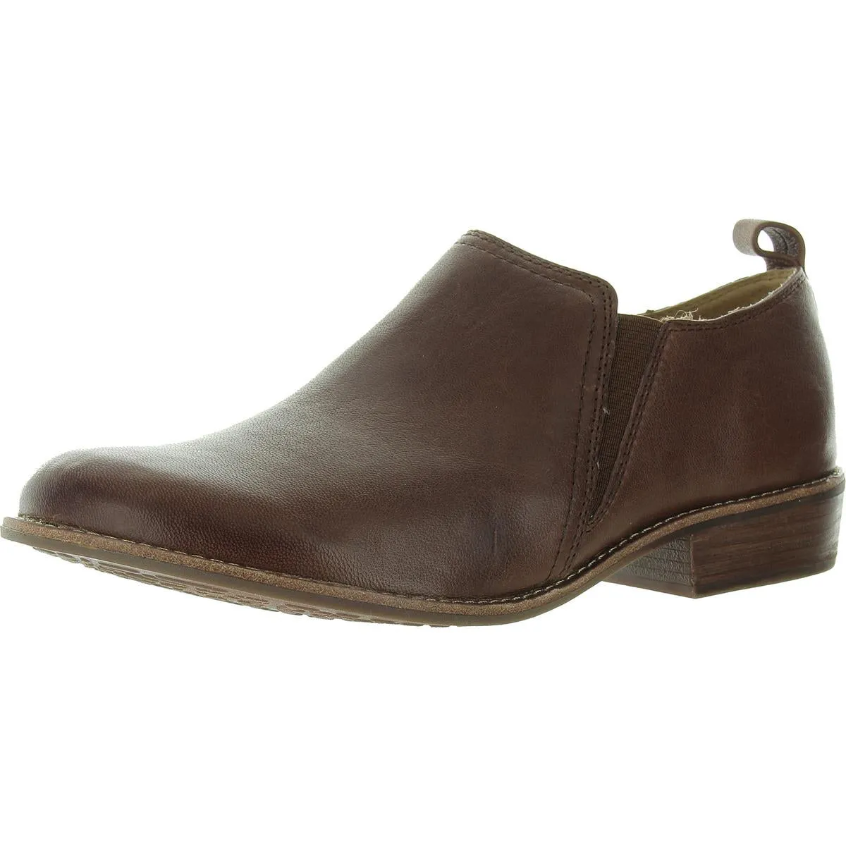 NAISBURY Womens Leather Slip On Shooties
