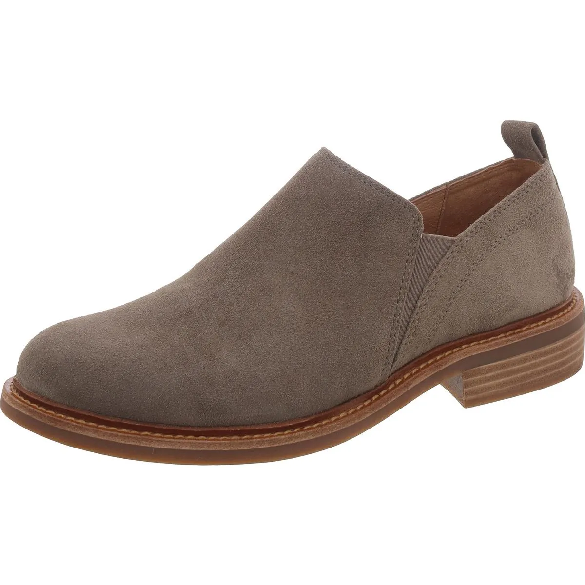 NAISBURY Womens Leather Slip On Shooties