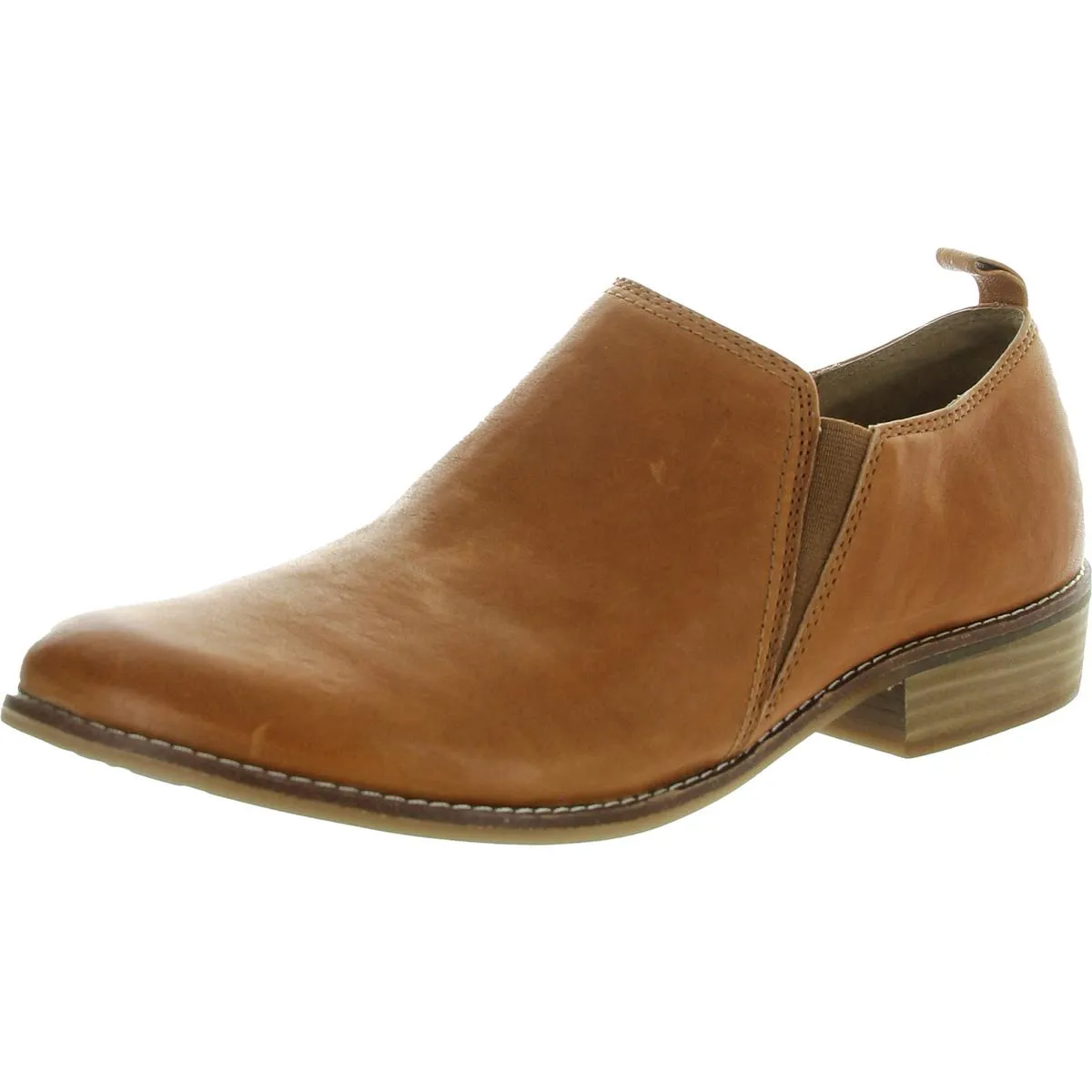 NAISBURY Womens Leather Slip On Shooties