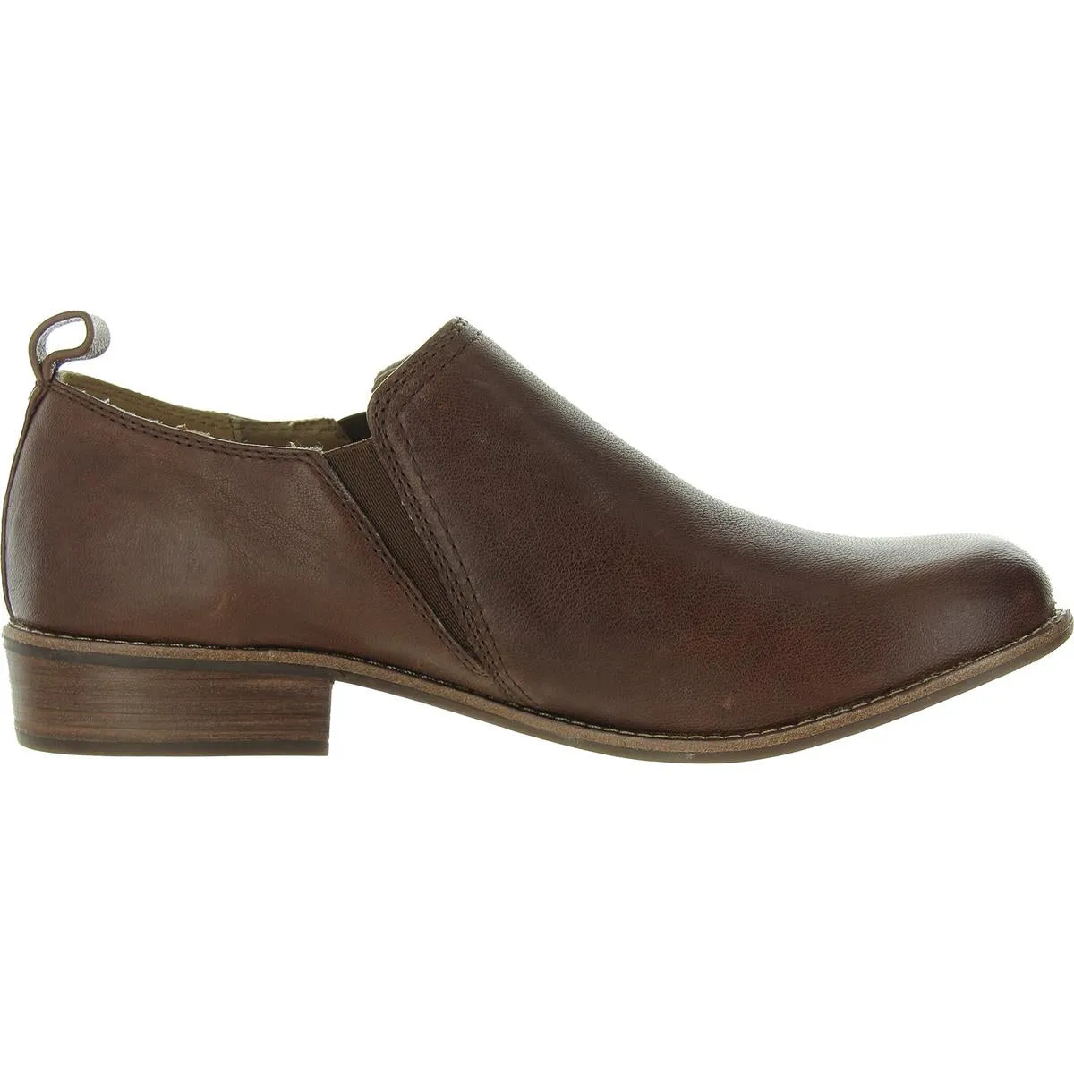 NAISBURY Womens Leather Slip On Shooties