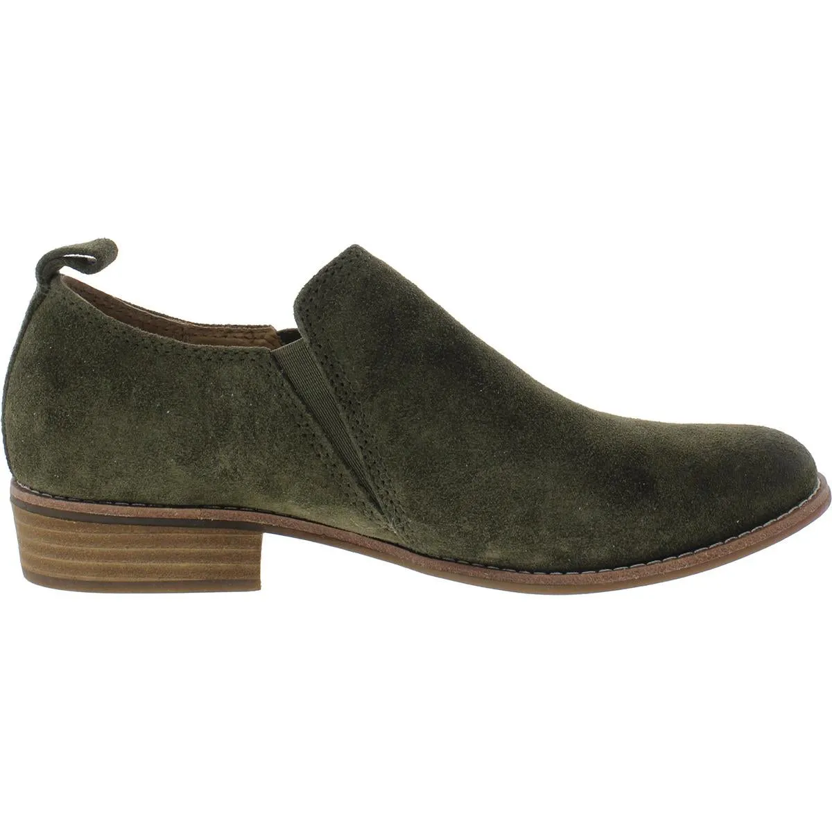 NAISBURY Womens Leather Slip On Shooties