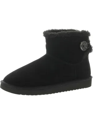 Nalie Mini Womens Suede Faux Fur Winter & Snow Boots