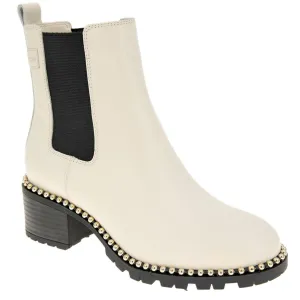 Natti Womens Faux Leather Block Heel Chelsea Boots