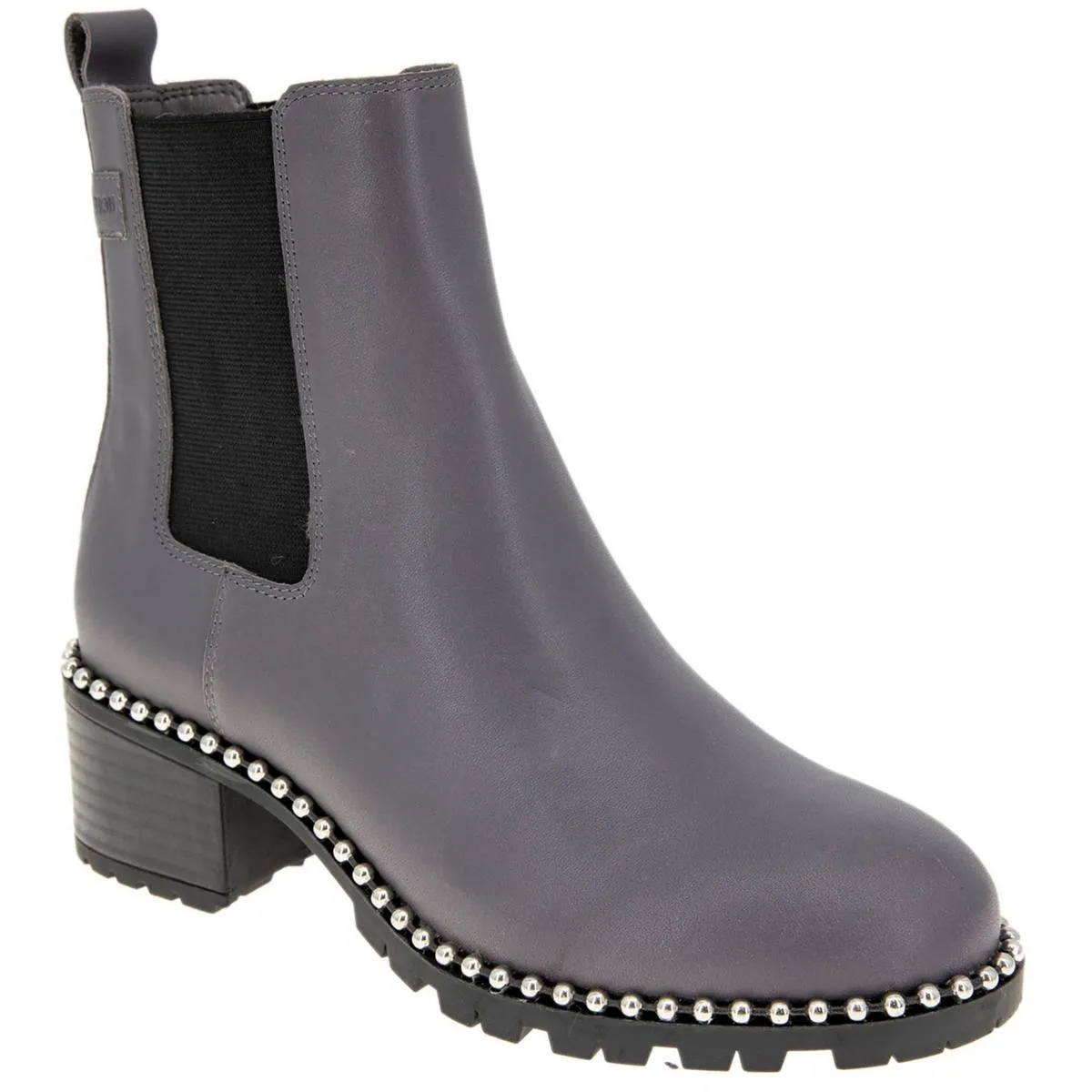 Natti Womens Faux Leather Block Heel Chelsea Boots