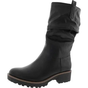 Nelliee Womens Solid Manmade Knee-High Boots