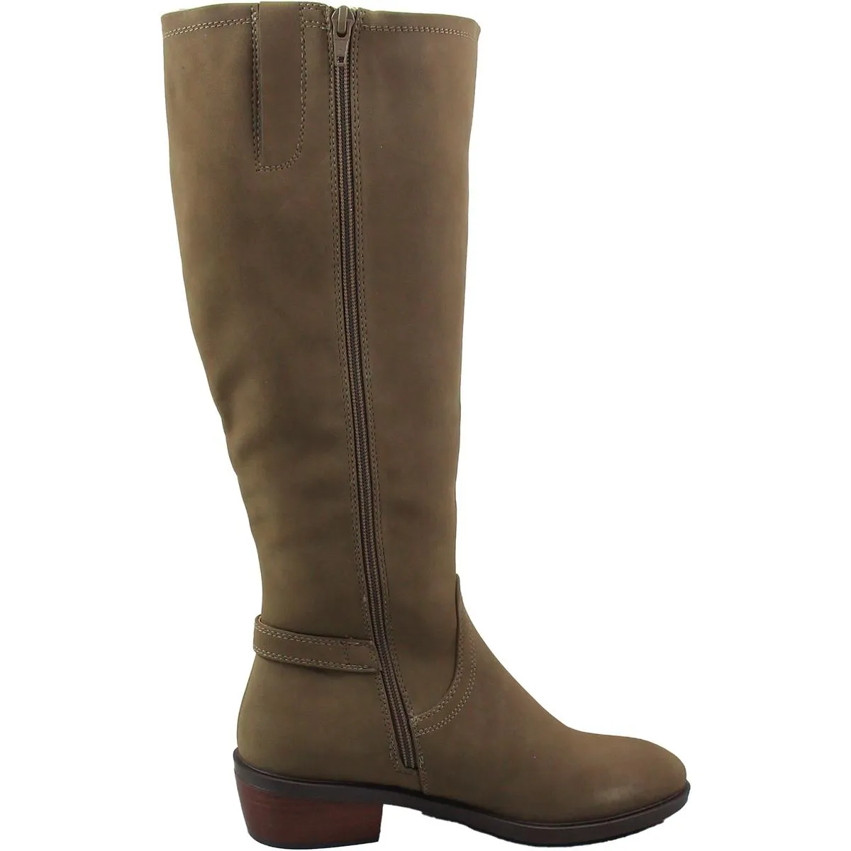 Nena Womens Leather Round Toe Knee-High Boots