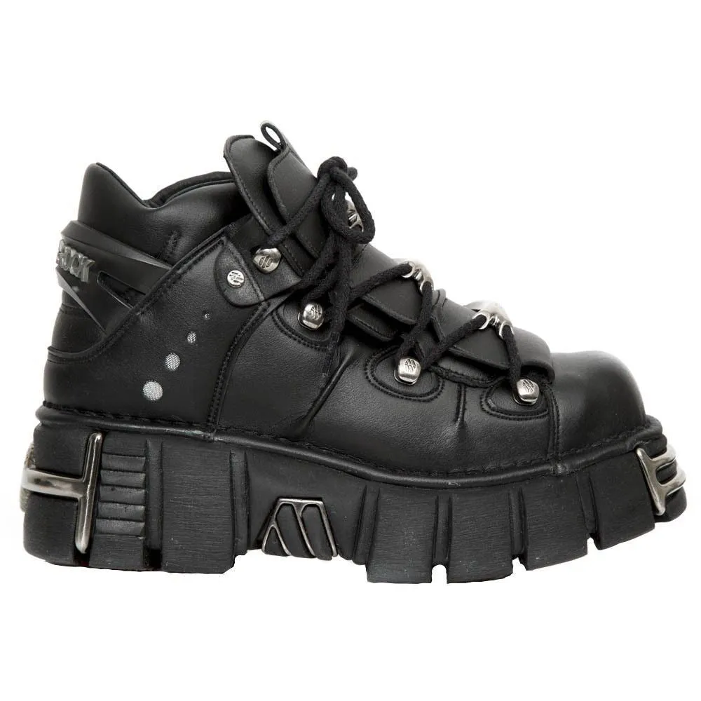 New Rock Unisex Vegan Leather Gothic Boots- M-106-VS1