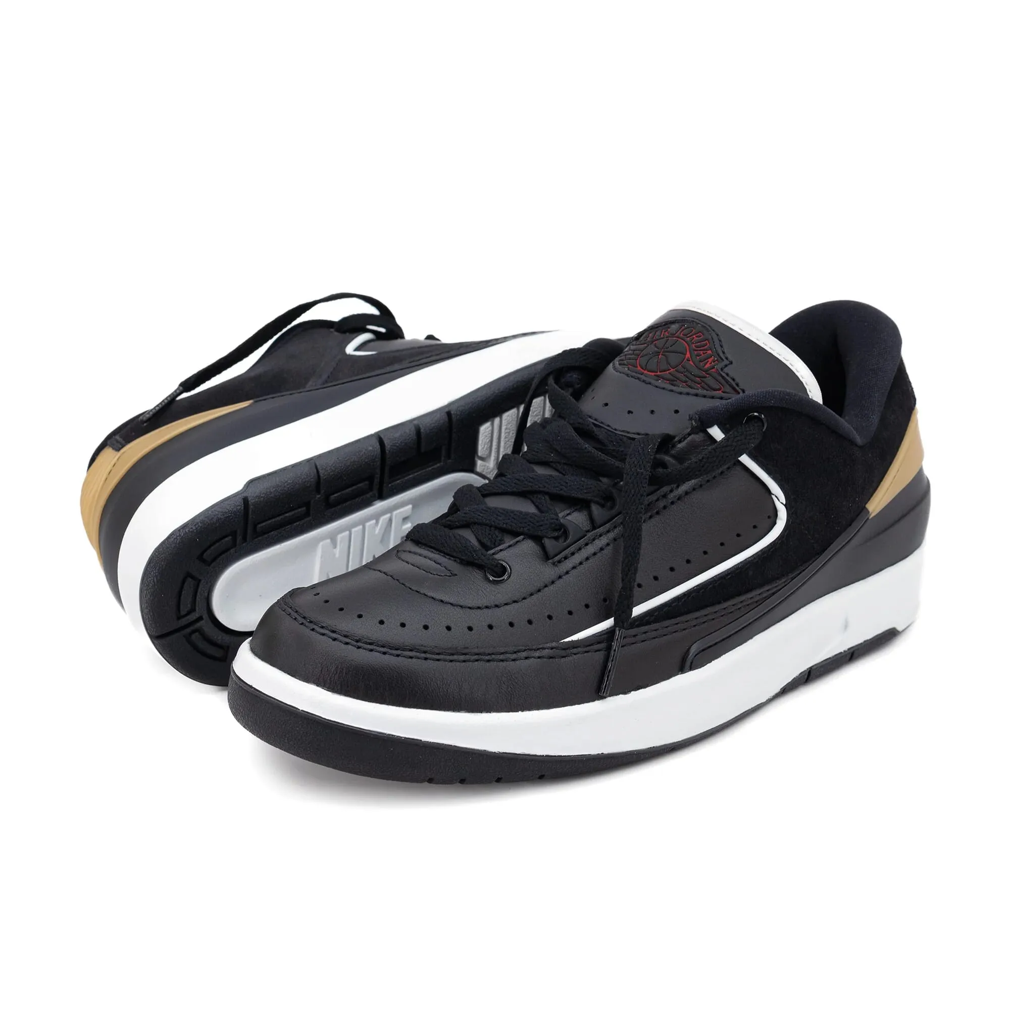 Nike Air Jordan 2 Retro Low Black/Varsity Red  DX4401-001 Women's