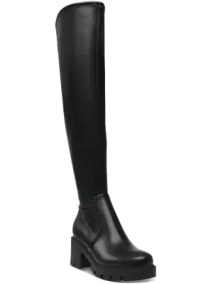 Nitro Womens Faux Leather Tall Over-The-Knee Boots