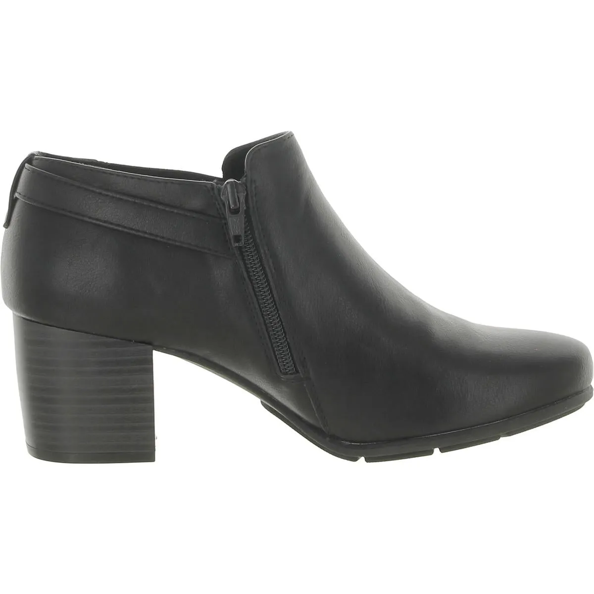 Noah Womens Faux Leather Ankle Booties