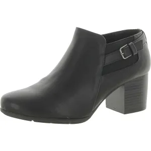 Noah Womens Faux Leather Ankle Booties