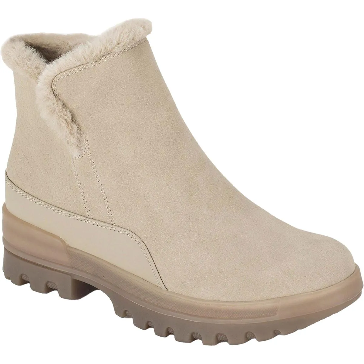 Noemi Womens Faux Leather Cozy Winter & Snow Boots