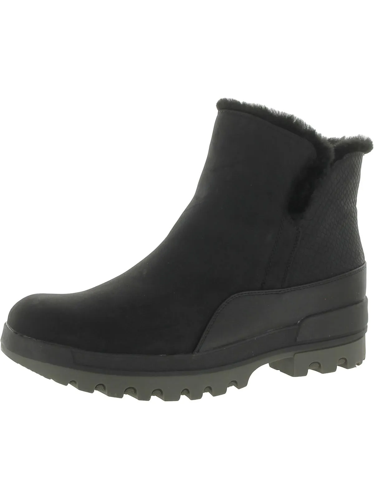 Noemi Womens Faux Leather Cozy Winter & Snow Boots