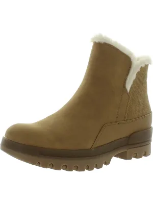 Noemi Womens Faux Leather Cozy Winter & Snow Boots