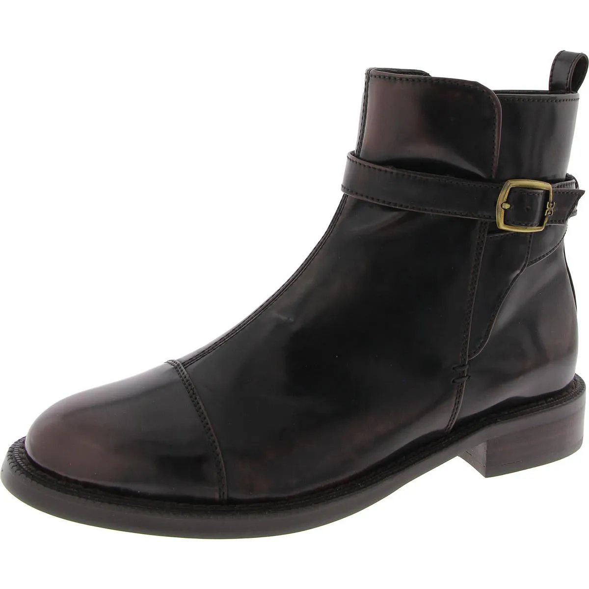 Nylonn 2 Womens Faux Leather Zipper Booties