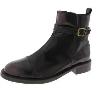 Nylonn 2 Womens Faux Leather Zipper Booties