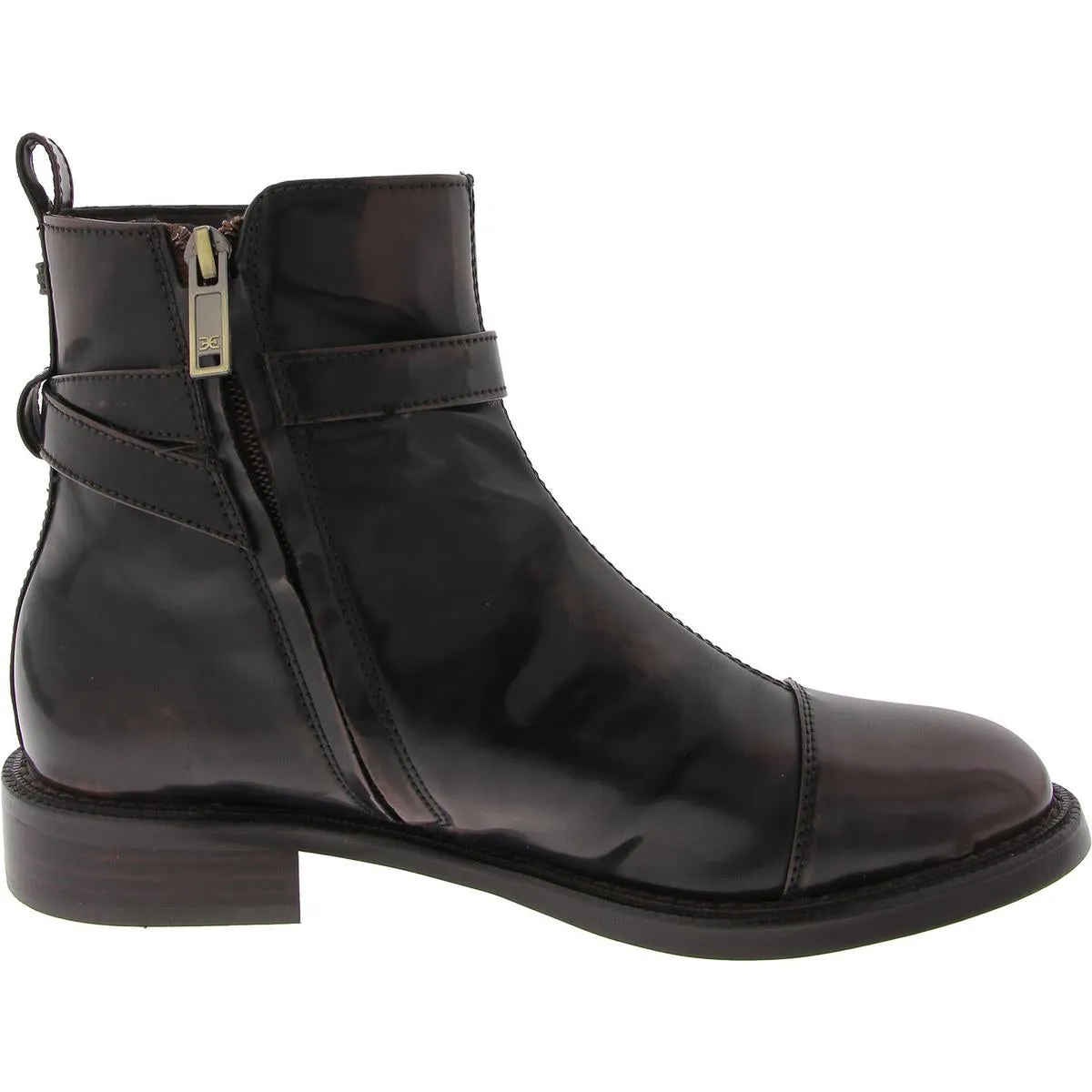 Nylonn 2 Womens Faux Leather Zipper Booties