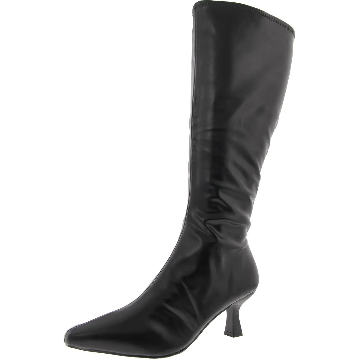 Nyree Womens Faux Leather Memory Foam Knee-High Boots