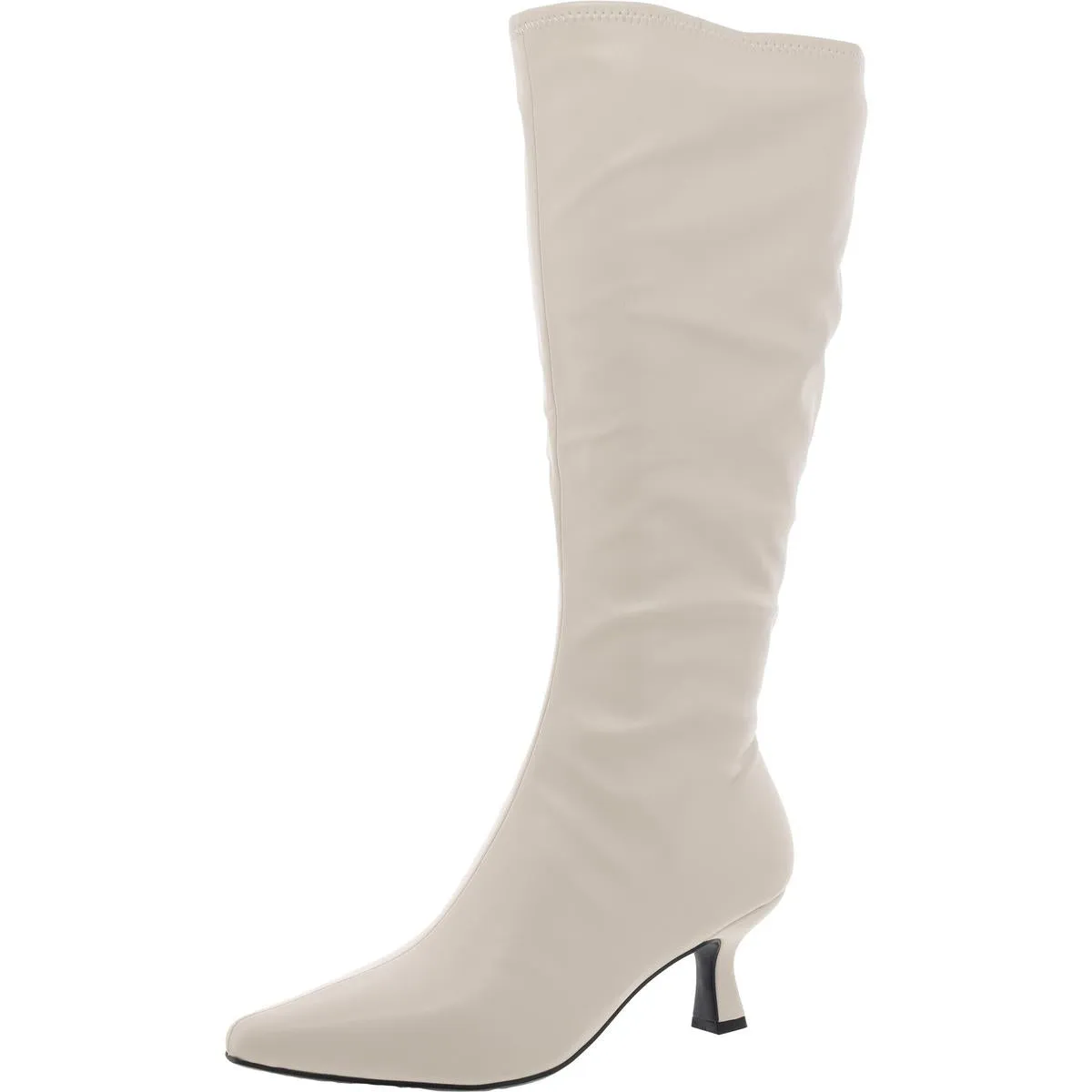 Nyree Womens Faux Leather Memory Foam Knee-High Boots