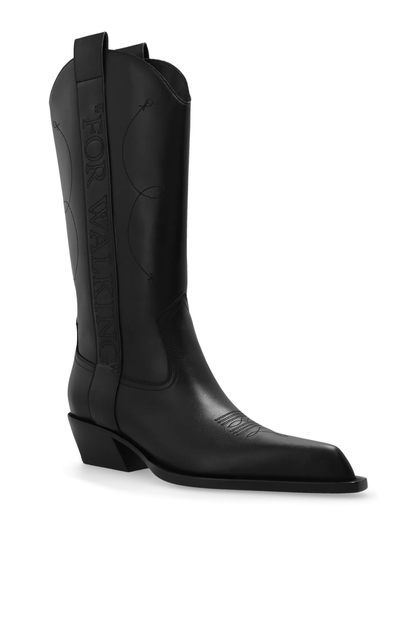 Off-White Leather Cowboy Boots
