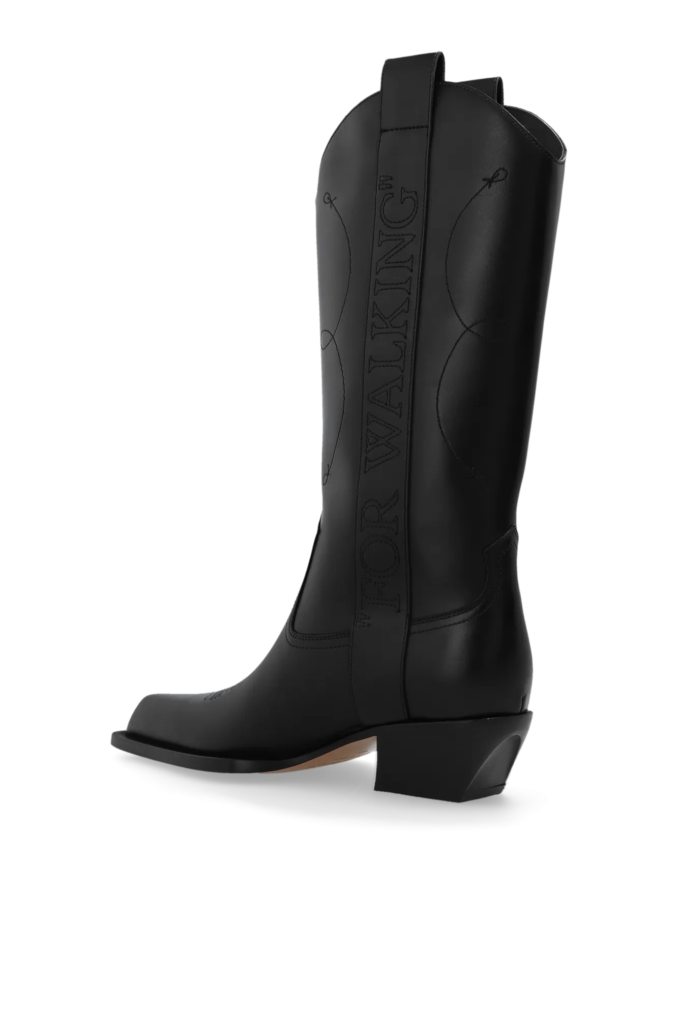 Off-White Leather Cowboy Boots