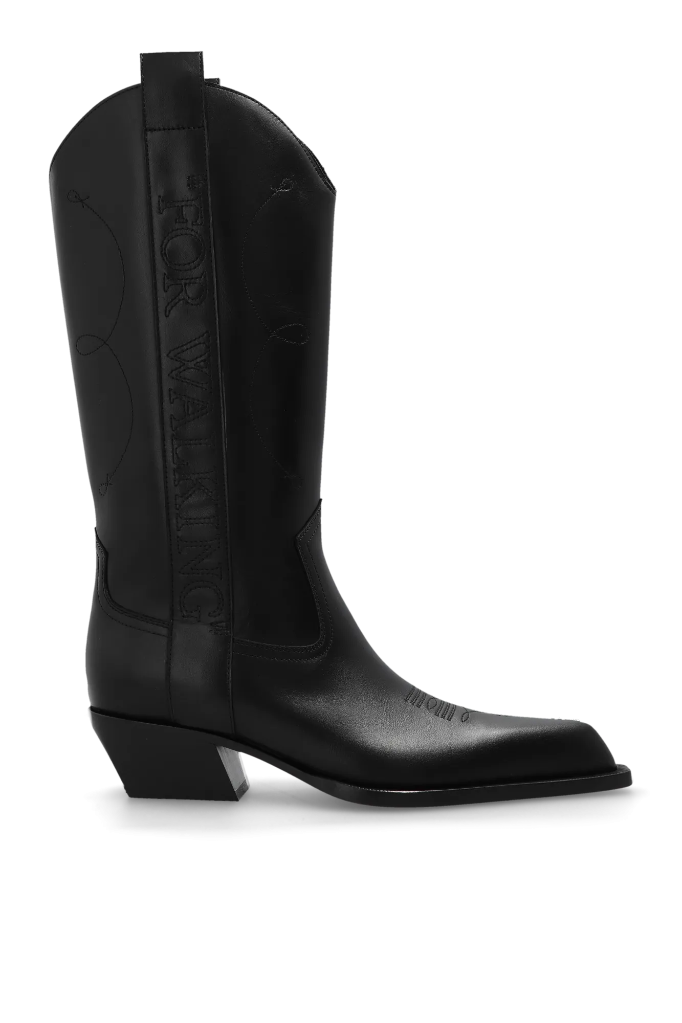 Off-White Leather Cowboy Boots
