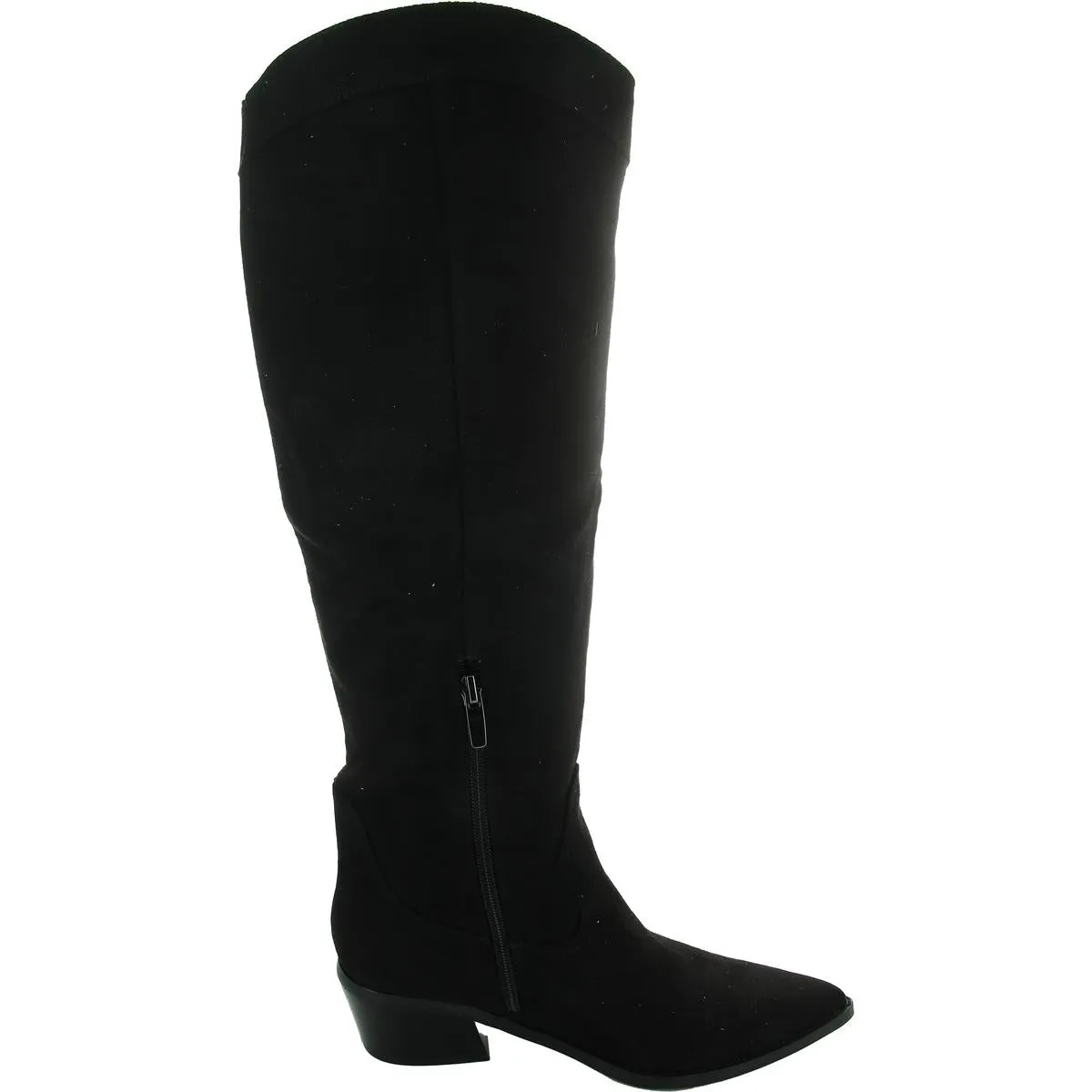 Onita Womens Zipper Faux Suede Knee-High Boots