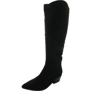 Onita Womens Zipper Faux Suede Knee-High Boots