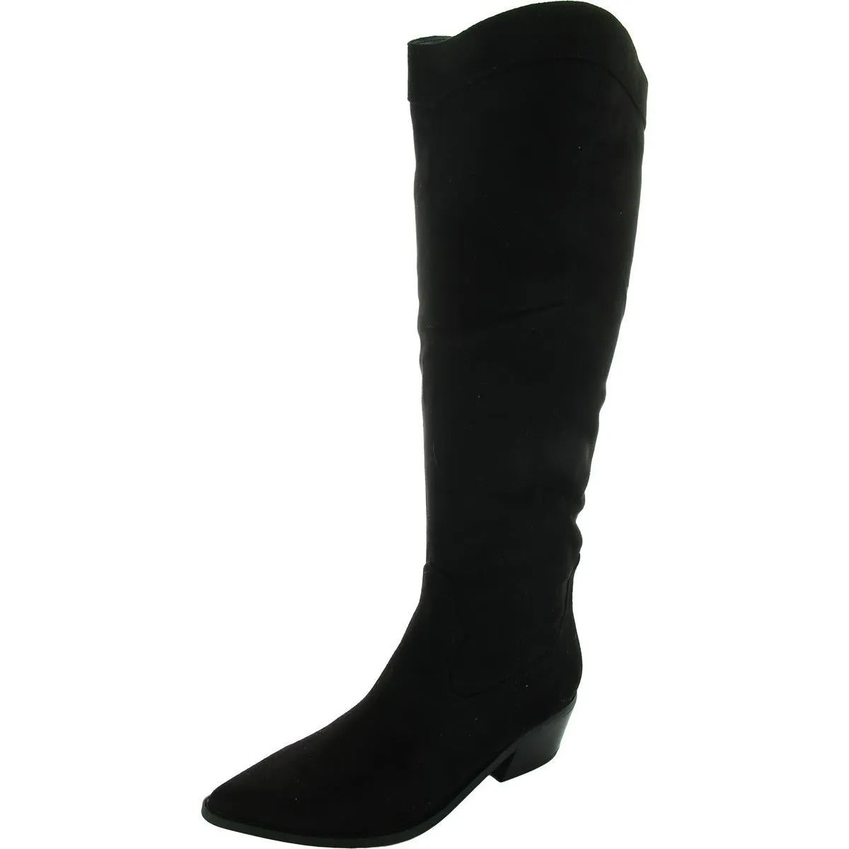 Onita Womens Zipper Faux Suede Knee-High Boots