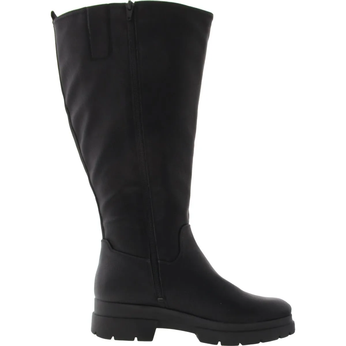ORCHIDXWC Womens Extra Wide Calf Manmade Mid-Calf Boots
