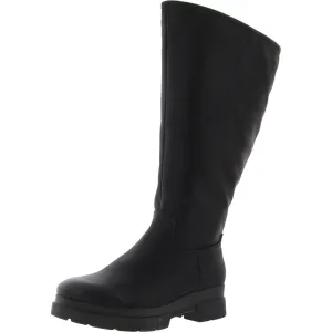 ORCHIDXWC Womens Extra Wide Calf Manmade Mid-Calf Boots