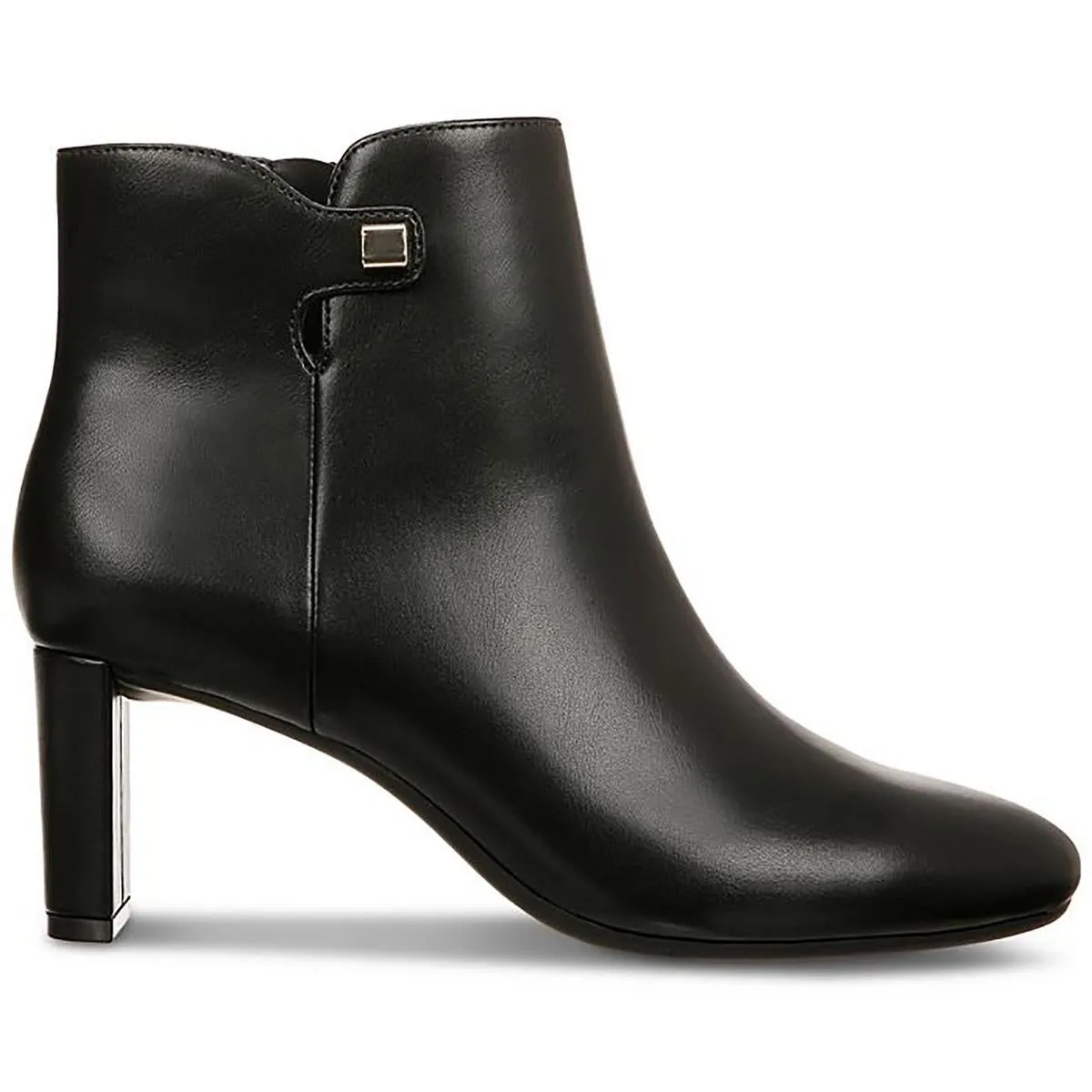 PAAM Womens Faux Leather Almond Toe Ankle Boots