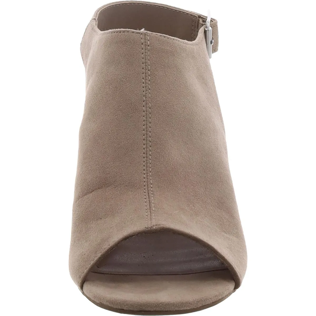 Pascaal Womens Faux Suede Peep Toe Shooties