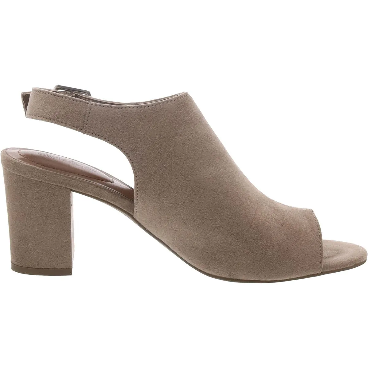 Pascaal Womens Faux Suede Peep Toe Shooties