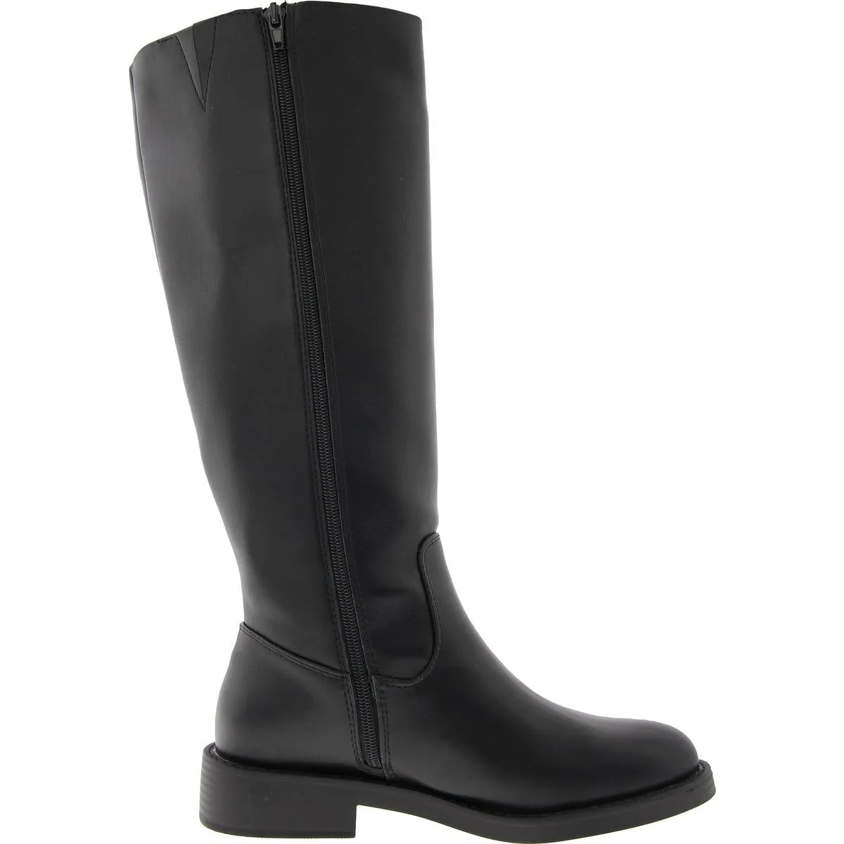 PENNIE Womens Zipper Manmade Knee-High Boots