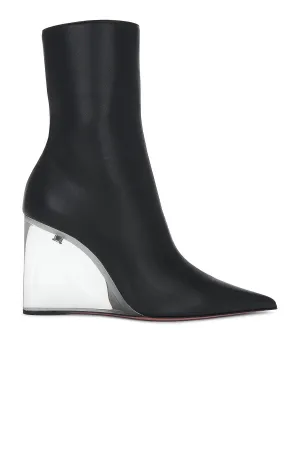 Pernille Half Glass Bootie In Nappa Black