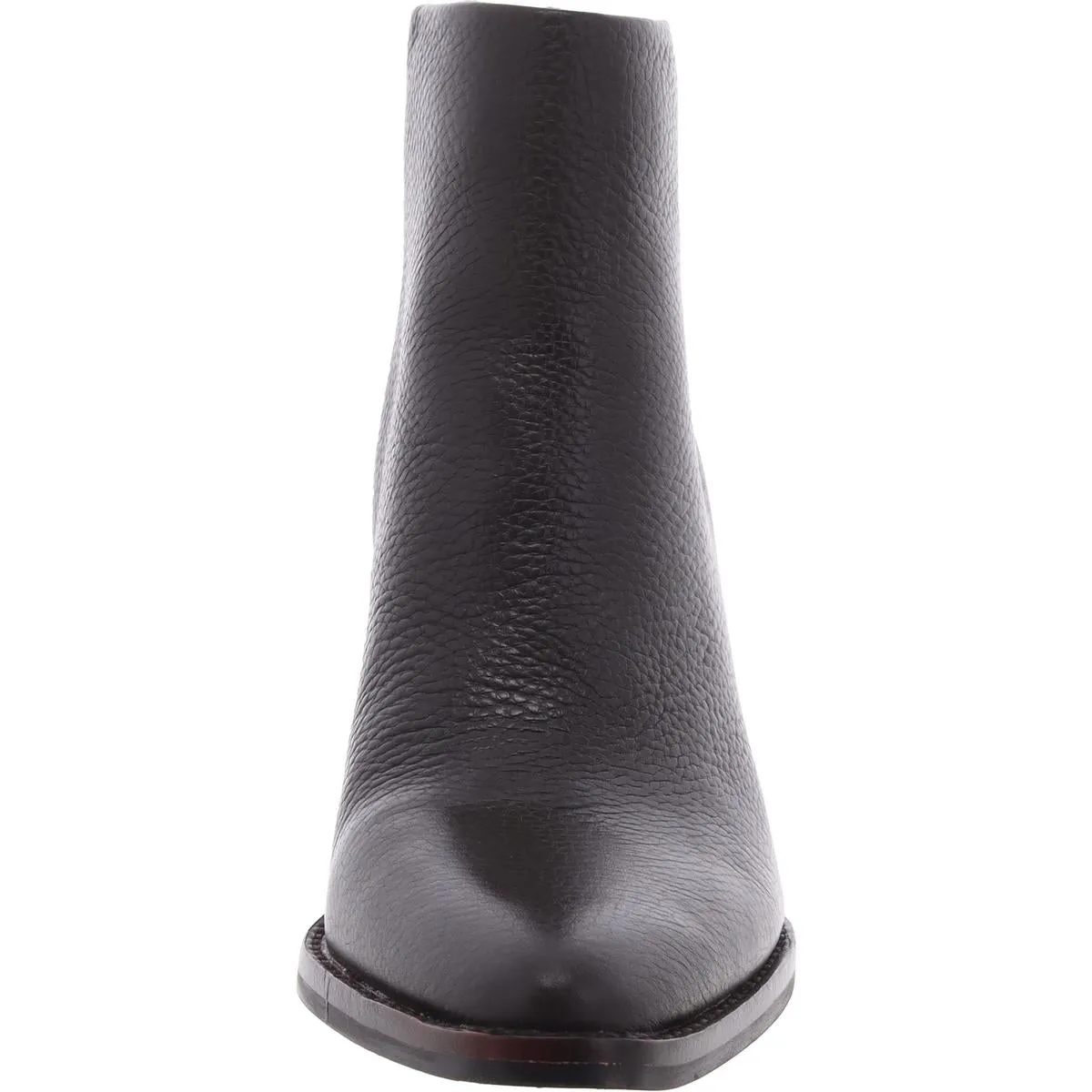 Polleah Womens Zipper Leather Booties