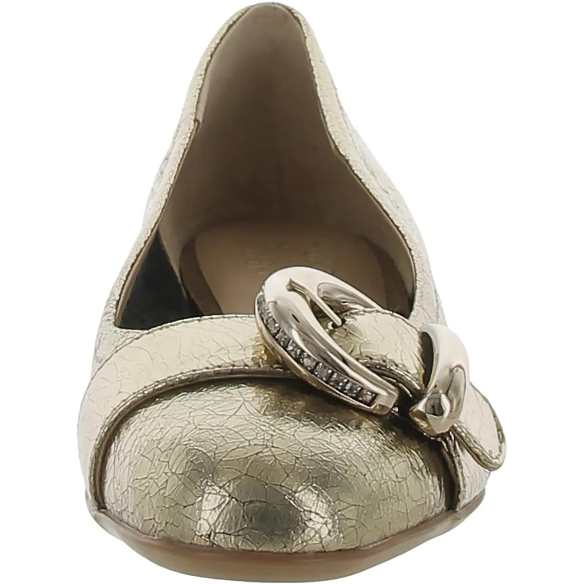 Polly Womens Leather Embellished Loafers
